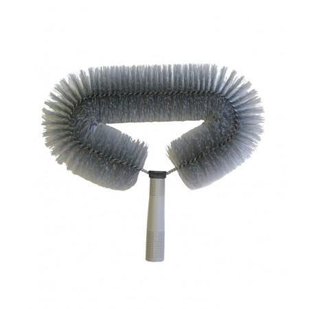 Tête de loup balai brosse vinyle, Manche télescopique 1 m à 1,75 m