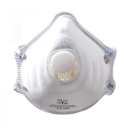 Masque de protection FFP3 avec valve (Boîte de 5) - Réf : I700110 - Béton &  Co