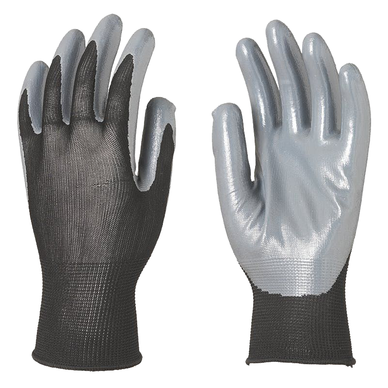 Gants de travail fins et résistants enduction nitrile