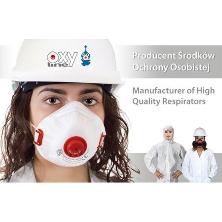 Masque FFP2 coque avec soupape et filtre charbon, Protection respiratoire