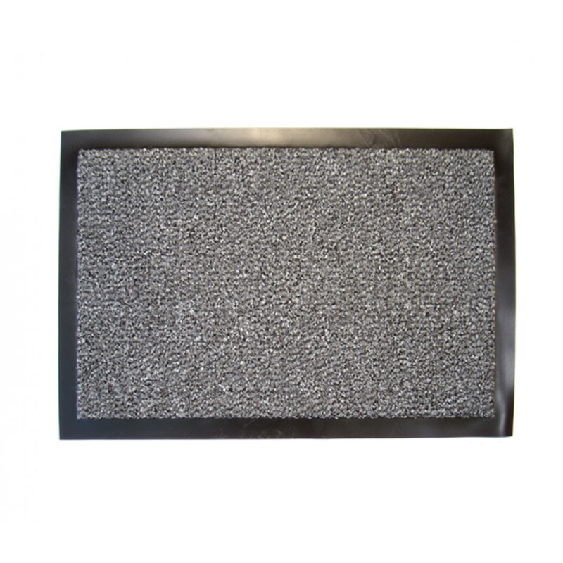 tapis antipoussière gris 90 x 150 cm