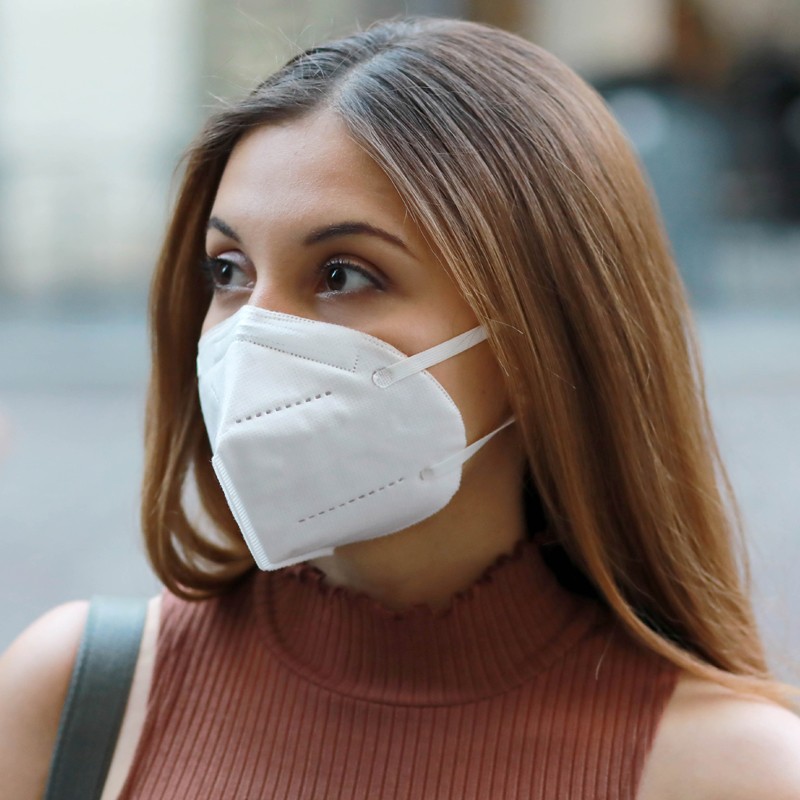 Masque de protection Respiratoire FFP2 (Sachet individuel) - Blanc