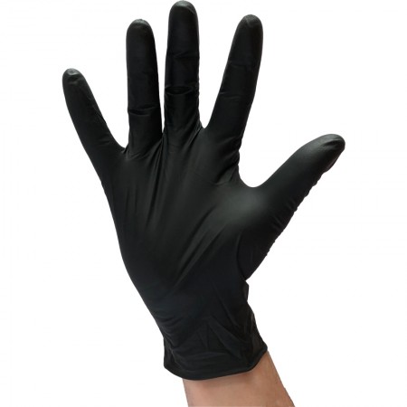 Gants jetables high grip noir