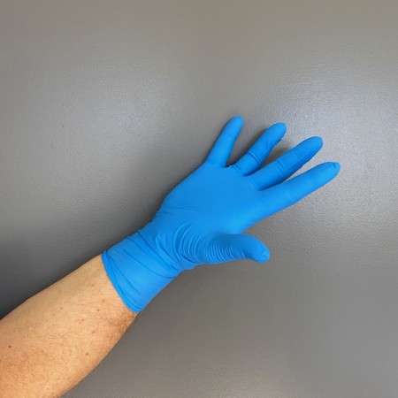 Lot de 100 gants nitrile à usage unique - Elastiques et résistants