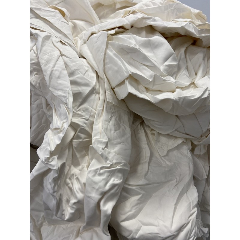 Chiffon drap blanc coton