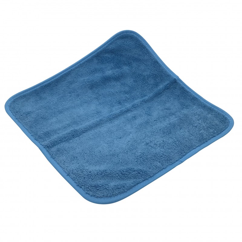 Chiffon microfibre bleu spécial lavage automobile 40 x 40 cm