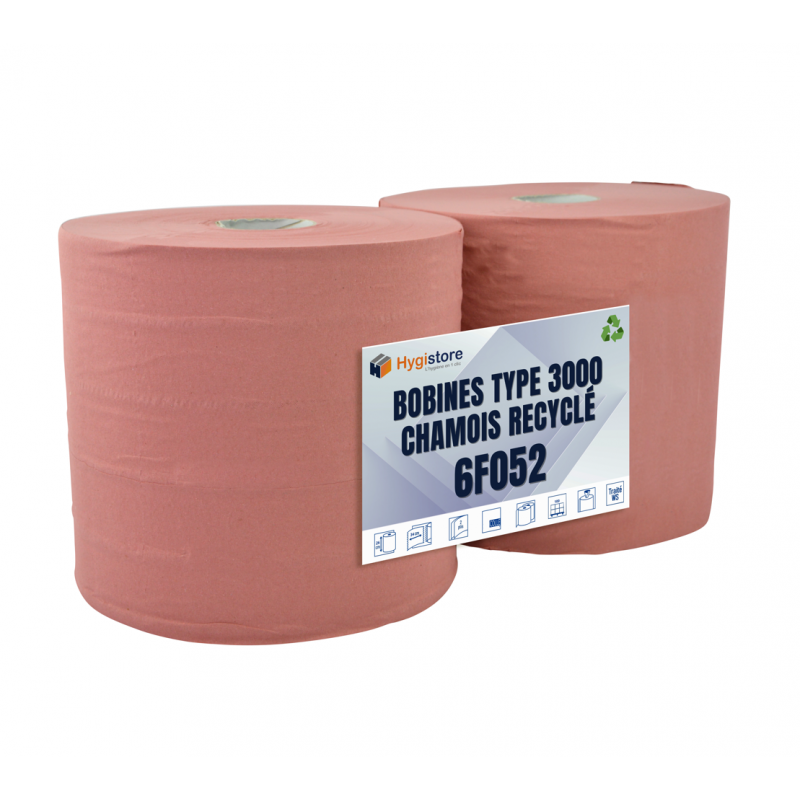 Lot de 2 bobines type 3000 chamois recyclé