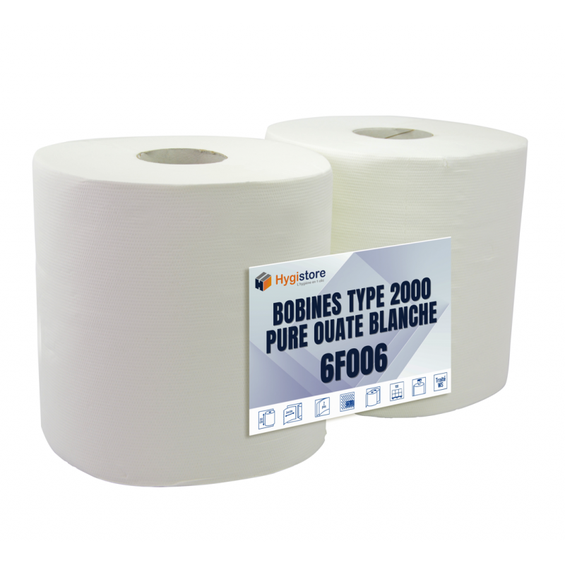 Papier Toilette grand rouleaux Maxi Jumbo 300 m - Lot de 6-Labo plus