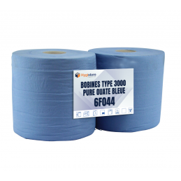 Lot de 2 bobines ouate bleu type 1500