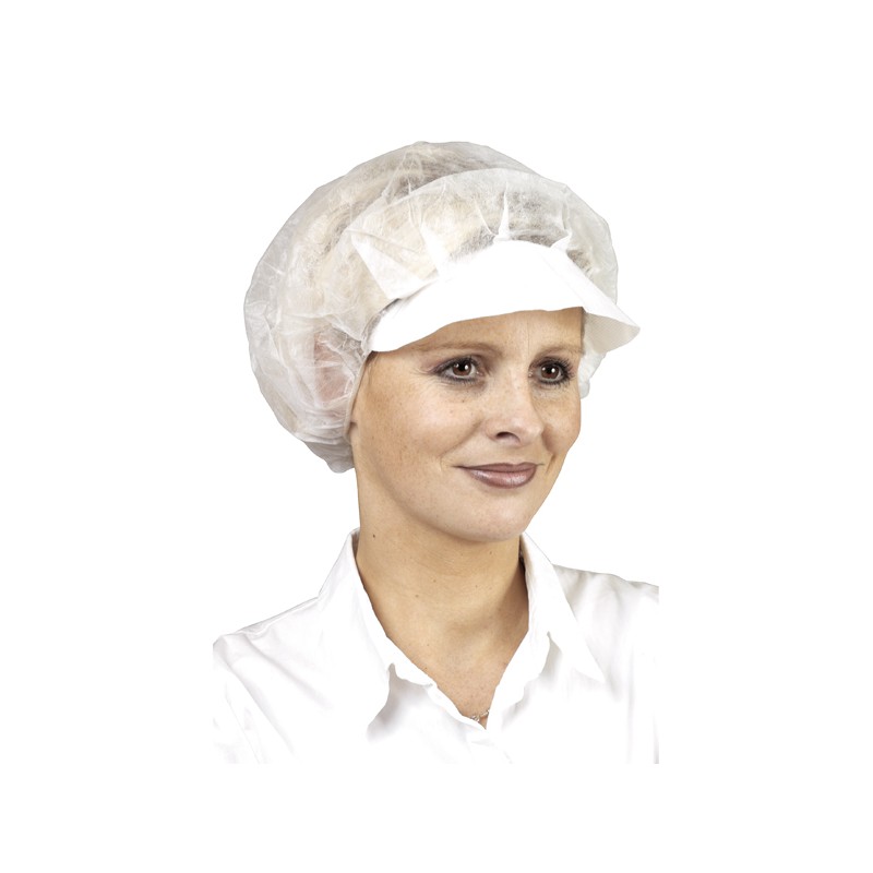 charlotte blanche tissu, protège cheveux, maintien avec élastique