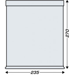 Dimensions corbeille noire 10L double paroi