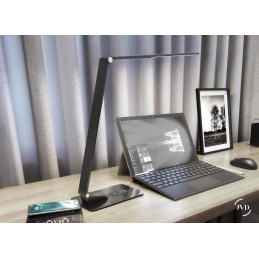 Lampe de bureau noire a induction