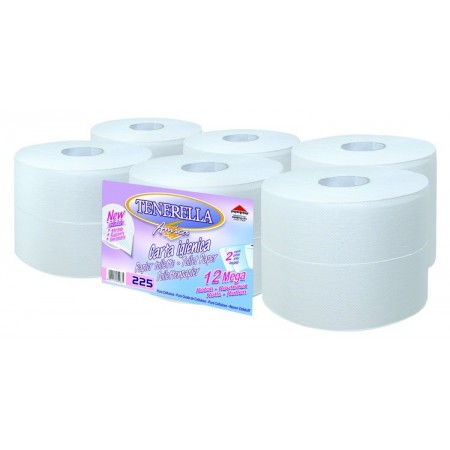 Rouleau papier toilette 2 plis blanc micro gaufré