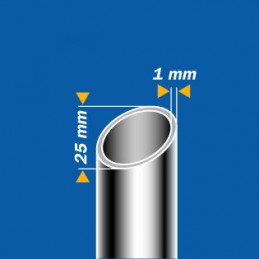 Dimensions tubes en métal porte bagages