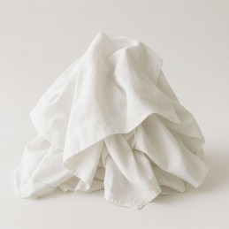 Chiffon coton blanc drap...