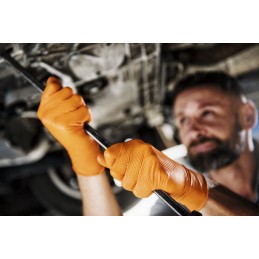 Gant nitrile orange extra...