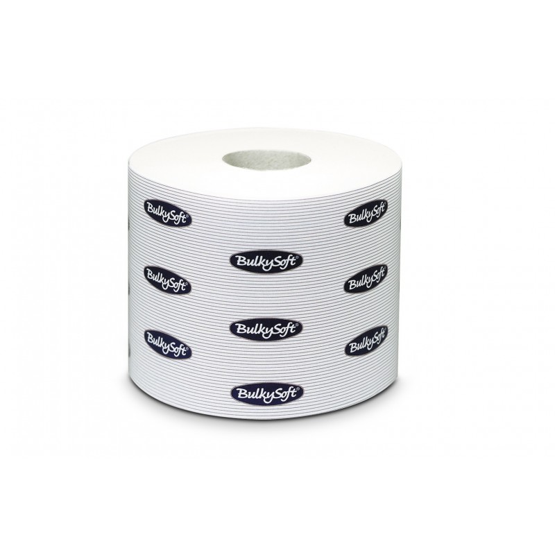 Papier hygiénique - rouleaux système, 2 plis, qualité recyclée 1x24pc -  Blanc - perforé, 714 feuilles = 100 m/rouleau ; 2x16=32 g/m2