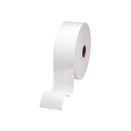 Dérouleur papier toilette mural blanc pour bobine mini jumbo