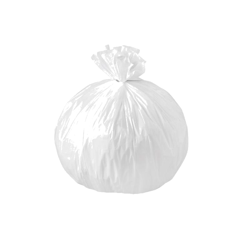 Sacs poubelle plastique - 30 L - Blanc - Rouleau de 20 (Rouleau de 20 sacs)  - La Poste