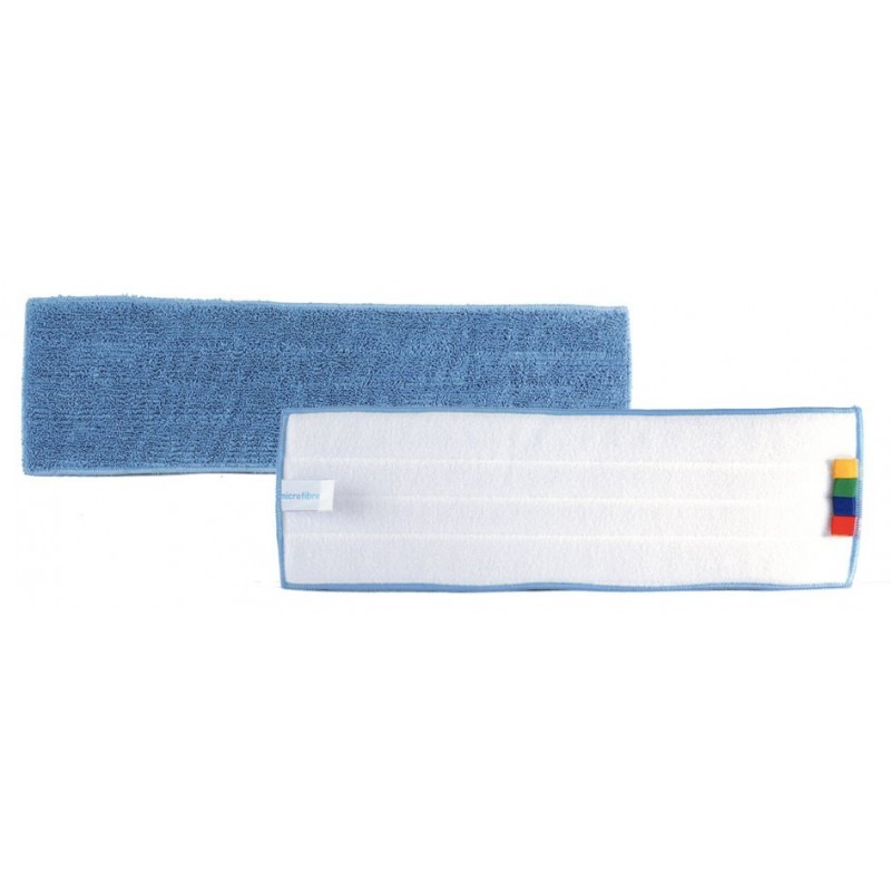 acheter frange de menage à poches microfibre bleu pour support de