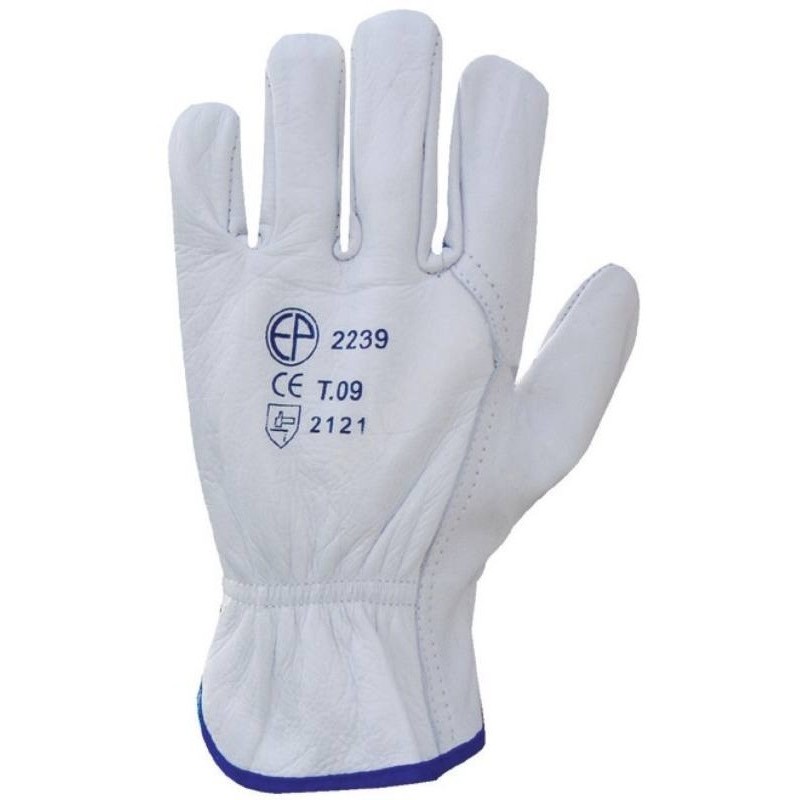 Gants travaux et manutention Pro Cuir 100% cuir pleine fleur résistant