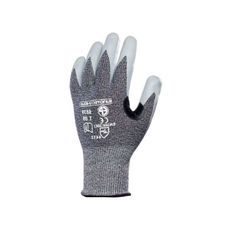 Gants anti coupure niveau F enduction Nitrile (la paire)