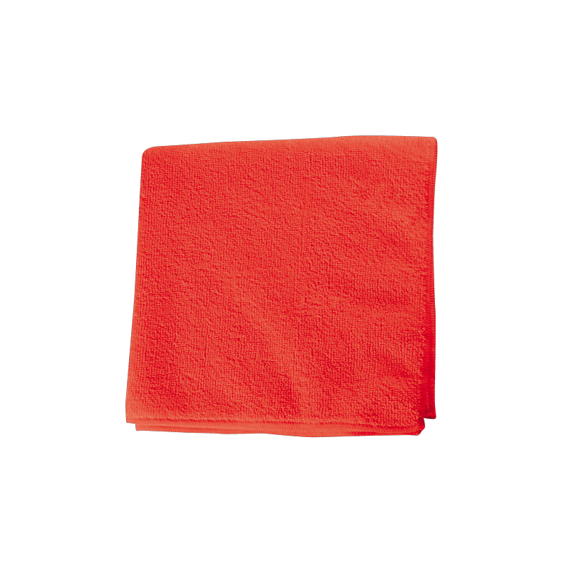 Basic Lavette Microfibre Rouge - 40x40 cm - Groupe HCP