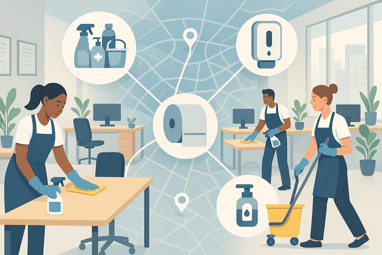 Gestion hygiène entreprises multisites : réussir la centralisation sur tous vos sites en 2026
